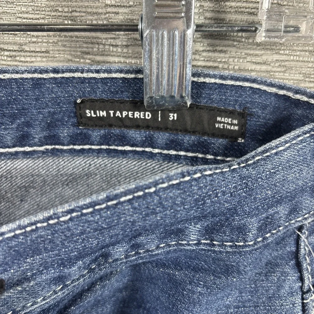 Pacsun Men's Slim Tapered Dark Indigo‎ Blue Cotton Jeans Size 31 NEW